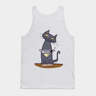 Martinikater - cat with martini Tank Top